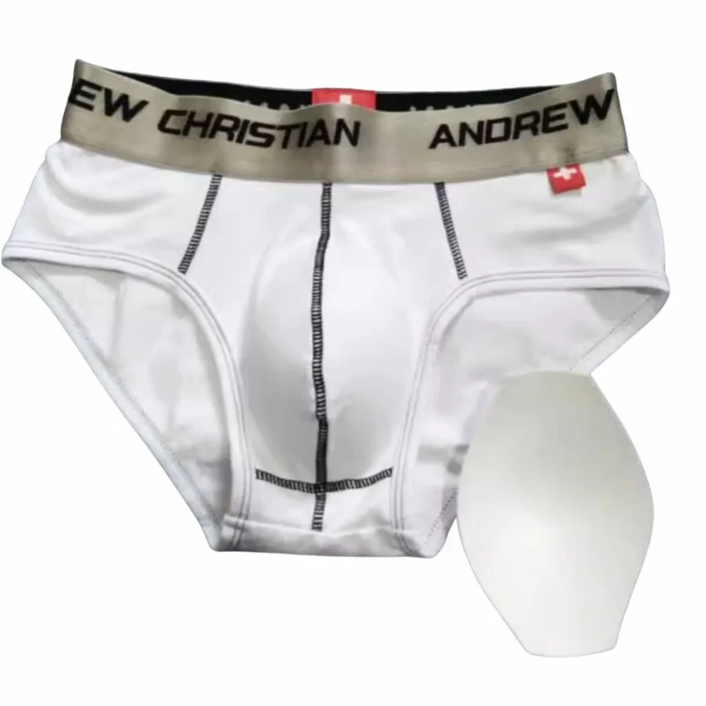 Andrew Christian Vintage Briefs Large White NEW
